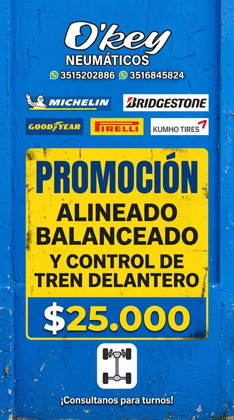 Promocion Alineado, Balanceado y Cambio de Tren Delantero